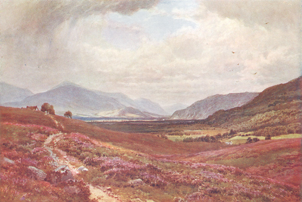 INVERNESS. Grampians from boat of Garten-shire 1904 old antique print picture